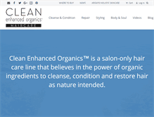 Tablet Screenshot of cleanenhancedorganics.com